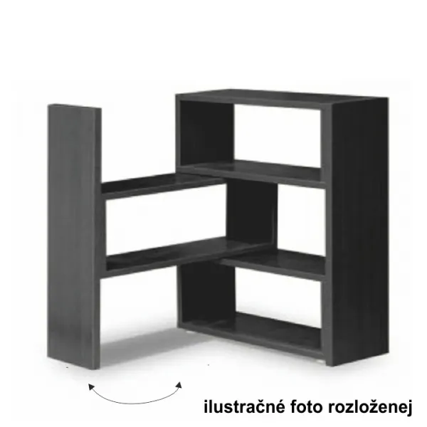 KONDELA Kloe III regál biela