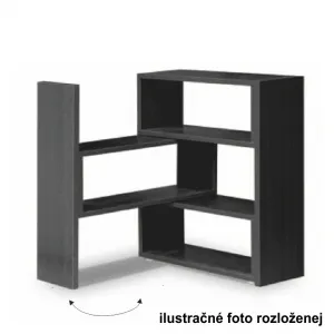 KONDELA Kloe III regál biela