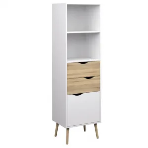 KONDELA Oslo 75382 regál dub sonoma / biela