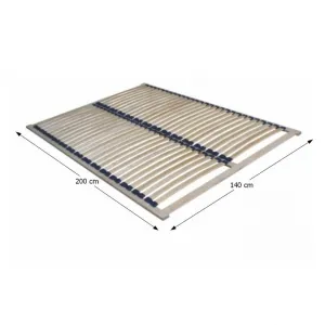 KONDELA Twinpack lamelový rošt 140x200 cm brezové drevo