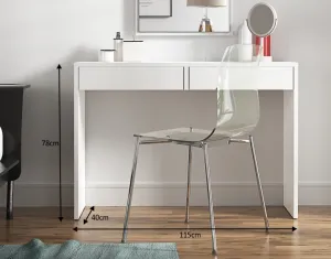 KONDELA Violet toaletný stolík biela