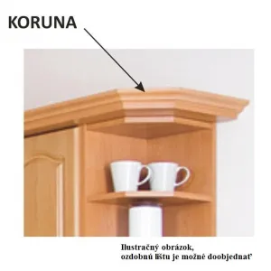 KONDELA Lora MDF New S60LO L potravinová skriňa jelša