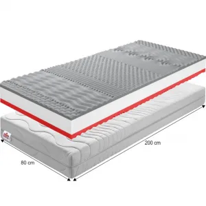 KONDELA BE Tempo 30 New obojstranný penový matrac 80x200 cm PUR pena / látka