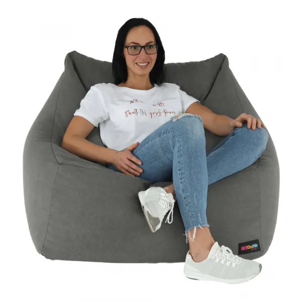 KONDELA Urason sedací vak sivá