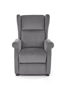 HALMAR Agustin 2 relaxačné kreslo (ušiak) sivá