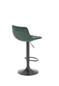 HALMAR H-95 barová stolička tmavozelená / čierna