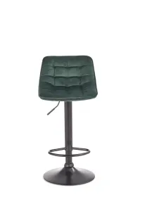 HALMAR H-95 barová stolička tmavozelená / čierna