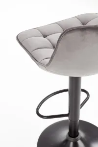 HALMAR H-95 barová stolička sivá / čierna