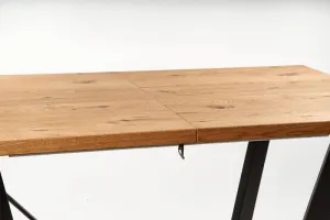 HALMAR Rozkladací jedálenský stôl Massive 160 cm svetlý dub/čierny