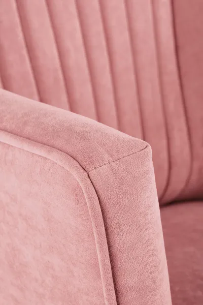 HALMAR Delgado kreslo ružová / čierna
