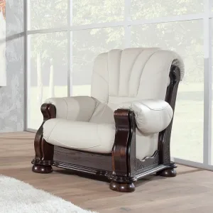 PYKA Cezar III kožená sedacia súprava wenge / biela (White snow)