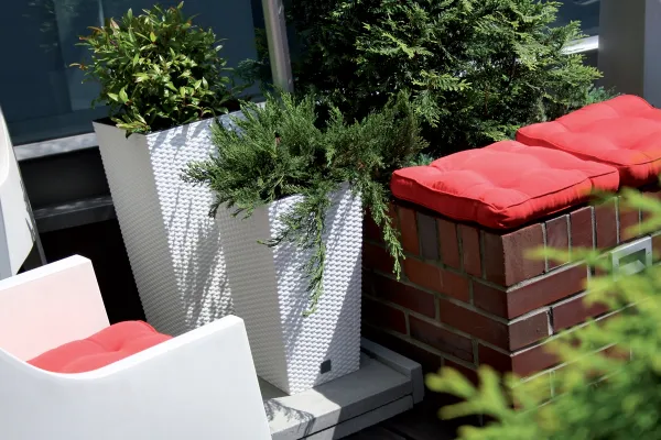 NABBI DRTS200 plastový kvetináč 20 cm biela