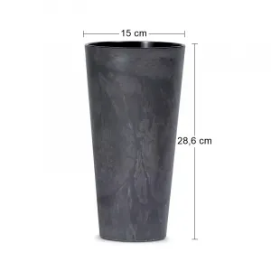 NABBI DTUS150E plastový kvetináč 15 cm antracit