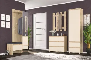 NABBI Thebes HS vešiakový panel s policou dub artisan