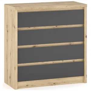 NABBI Daicos spálňa dub artisan / sivá
