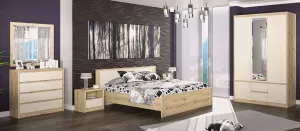 NABBI Daicos spálňa dub artisan / sivá