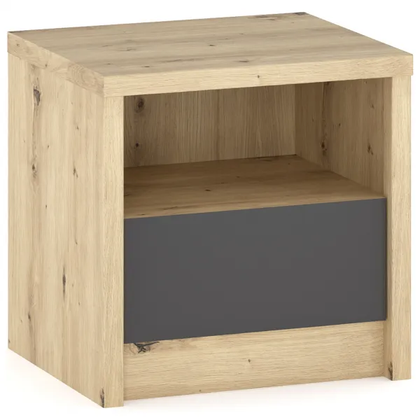 NABBI Daicos spálňa dub artisan / sivá