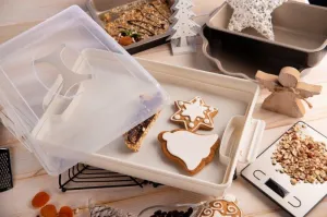 NABBI Biscotti prenosný box na potraviny sivá