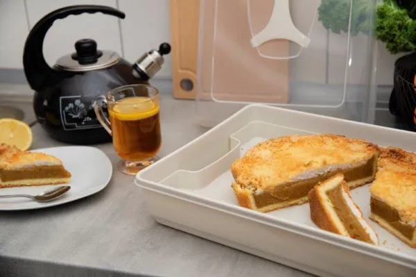 NABBI Biscotti prenosný box na potraviny krémová