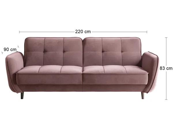 ArtElta Pohovka BELLIS Farba: Velvet Mat 24