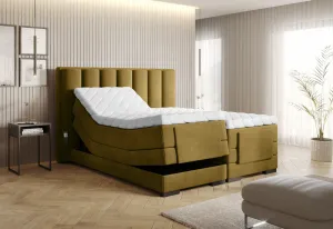 ArtElta Manželská posteľ VEROS Boxspring | elektrická polohovateľná 140 x 200 cm Farba: Loco 45