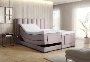Elektrická polohovacia boxspringová posteľ VERONA Eltap Gojo 101 - svetlo ružová
