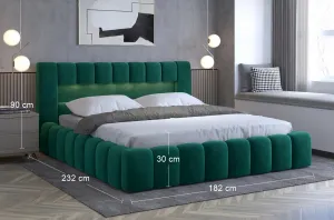 Posteľ Lamica 160x200 + Drevený rám/Štandardný zdvih/kontajner