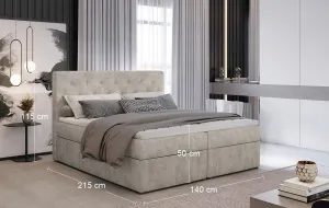 ArtElta Manželská posteľ LOREE Boxspring | 140 x 200 cm Farba: Dora 21