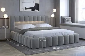 Posteľ Lamica 180x200 + Drevený rám/Štandardný zdvih/kontajner