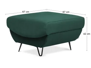 Kreslo SILVA Eltap Nube 35 - tmavo zelená