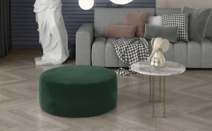 NABBI Binero okrúhla taburetka tmavozelená
