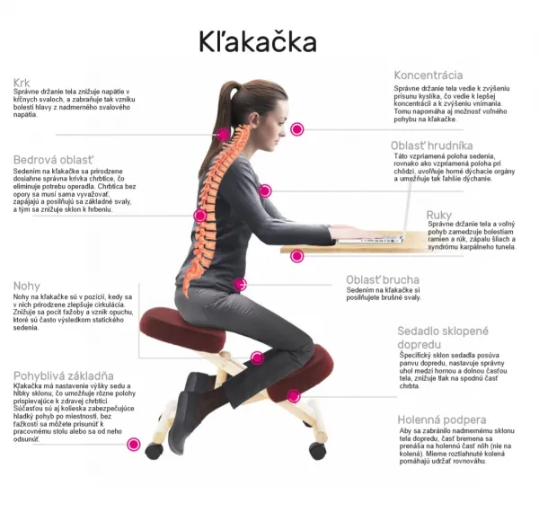 KONDELA Groco ergonomická kľakačka krémová / buk