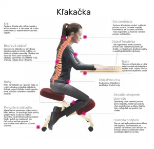 KONDELA Groco ergonomická kľakačka krémová / buk
