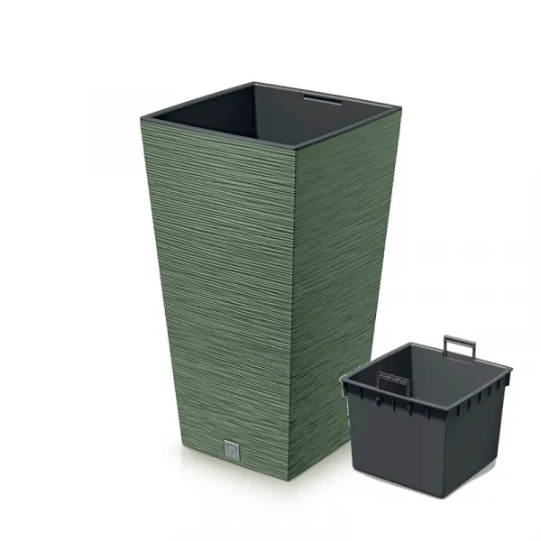 Prosperplast Kvetináč FUSU IV zelený, varianta 20 cm