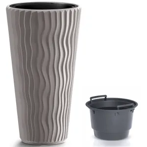 Prosperplast Kvetináč Sandy Slim ( 30 x 53 x 30 cm (Š x V x H), kávová)