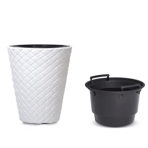 NABBI DBMT300 plastový kvetináč 30 cm biela