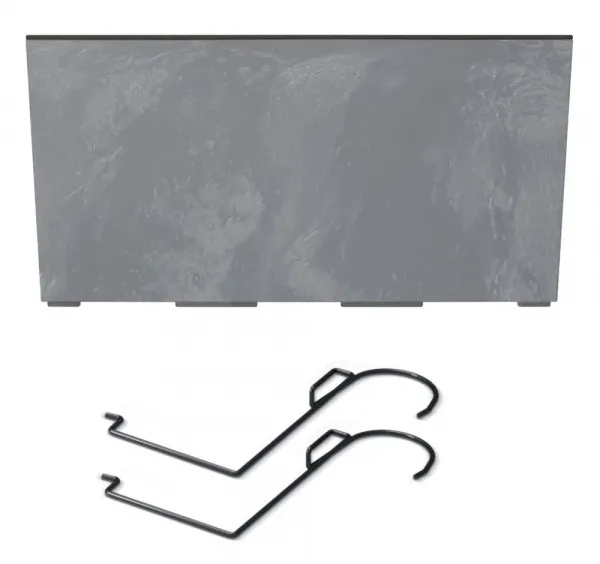 NABBI DUC400EW plastový balkónový kvetináč 39,5 cm marengo