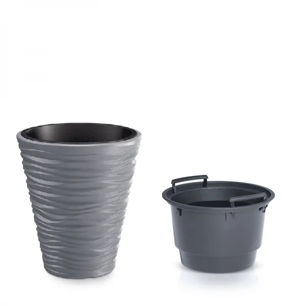 Prosperplast Kvetináč Small Sand s vložením šedý, varianta 29,5 cm
