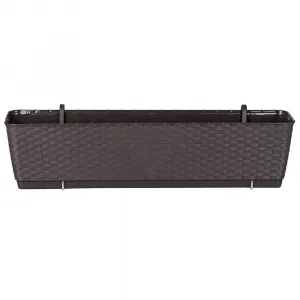 Prosperplast Truhlík s háčikmi TEZIR čierny, varianta 59 cm