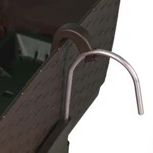 Prosperplast Truhlík s háčikmi TEZIR čierny, varianta 59 cm