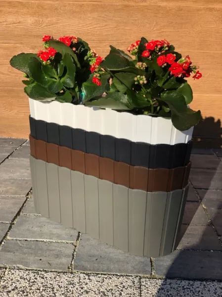 NABBI DDECZ400 plastový balkónový kvetináč 38,3 cm sivý kameň