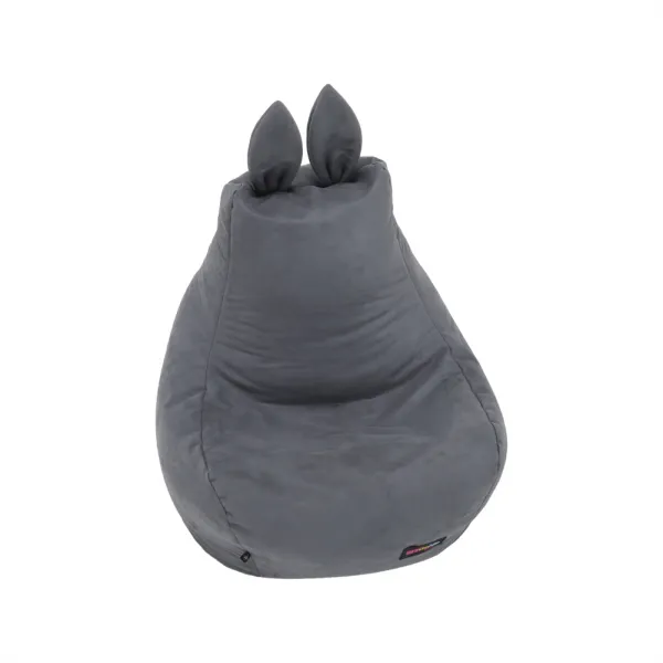 KONDELA Lapin sedací vak sivá