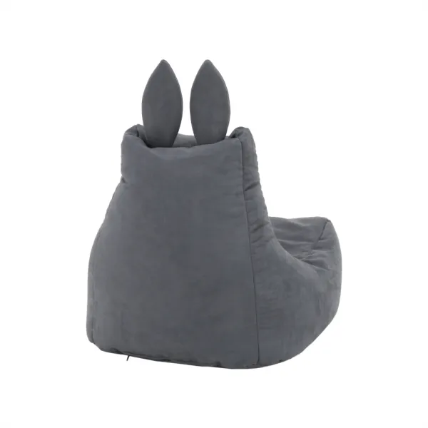 KONDELA Lapin sedací vak sivá
