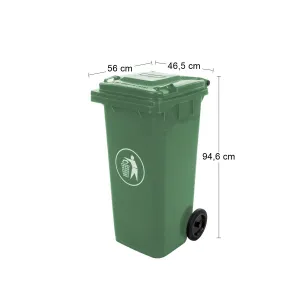 NABBI Mulltonne 120 L popolnica zelená