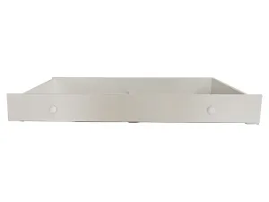 ArtAdrk Detská posteľ CASIMO | so zásuvkou a zábranou Prevedenie: Biela
