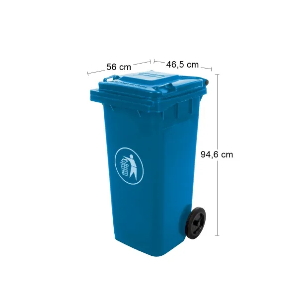 NABBI Mulltonne 120 L popolnica modrá
