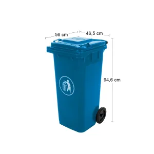 NABBI Mulltonne 120 L popolnica modrá