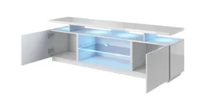 CAMA MEBLE Eva tv stolík biely lesk