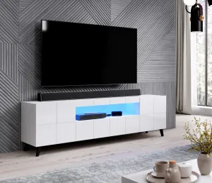 CAMA MEBLE Reja tv stolík biely lesk