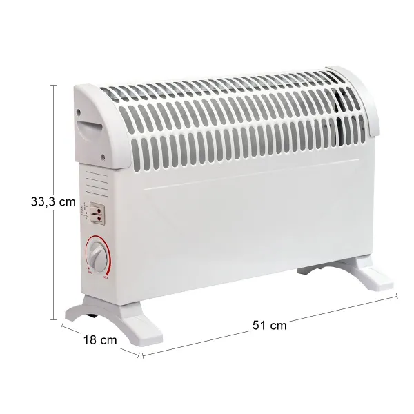 NABBI NB-3100 1500 W konvektorový elektický ohrievač biela